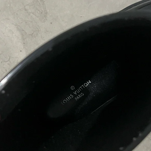 Louis Vuitton Glossy Black Rain Boots - Picture 3 of 7